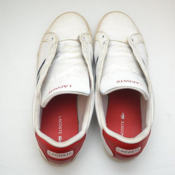Lacoste Men's Grad Vulc 120 Stripe Sneakers Pre Owned Size 11 - Picture 5 of 7